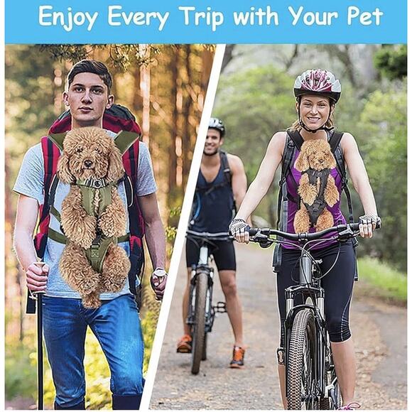 PetBonus Dog Carrier Backpack XL Grey Front Pet Carrier Hiking Cycling NWT - Picture 7 of 7